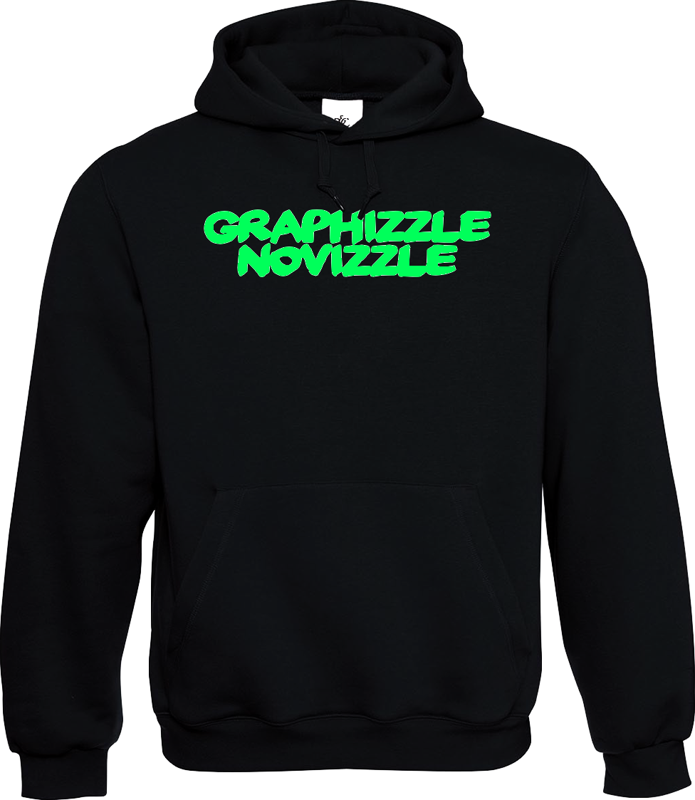 Bild von GRAPHIZZLE NOVIZZLE - HOODIE (schwarz)