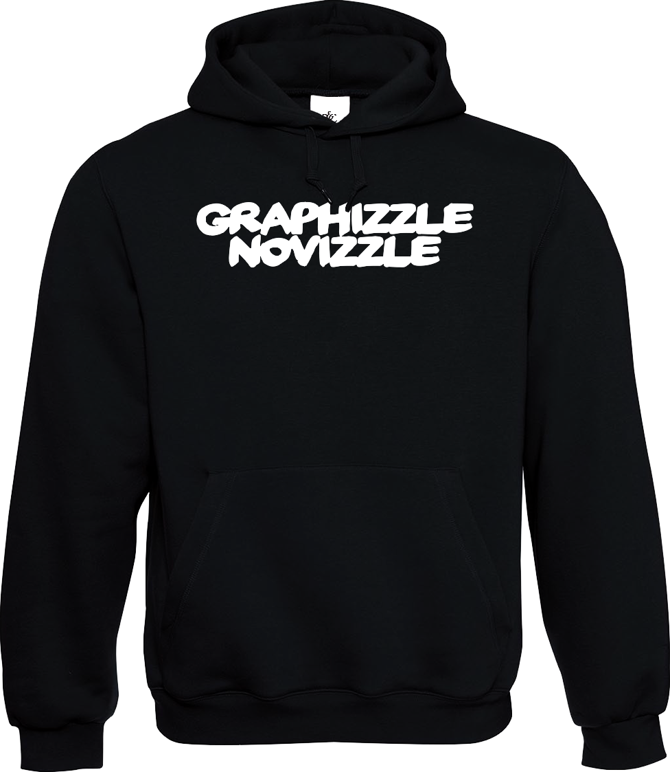 Bild von GRAPHIZZLE NOVIZZLE - HOODIE (schwarz)
